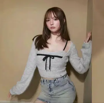 앤드마리 andmary Natalie ribbon set 그레이