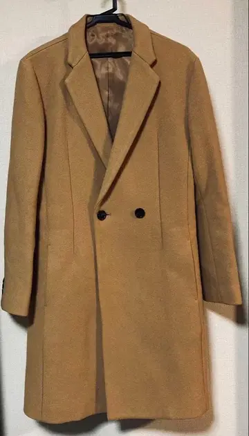 Lui's 더블 브레스트 체스터 코트