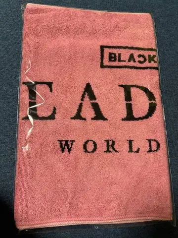 새상품 BLACKPINK 페이스 타월 DEADLINE 핑크