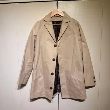 레어 A.P.C. 코트 베이지 코튼 자켓 34