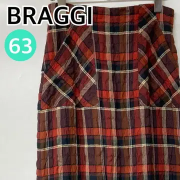 BRAGGI 스커트 롱 스커트 체크 무늬 엔지 63 [ CB564 ]