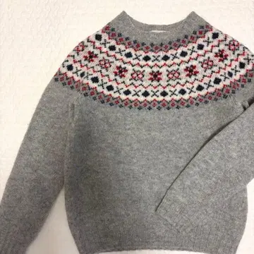 INVERALLAN 인버아란: 니트 스웨터 사이즈 34 그레이