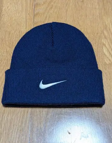 90s Nike 니트 모자 네이비 ONE SIZE