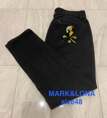 MARK&LONA 울 팬츠 블랙 사이즈 48