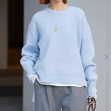 슬로브 이에나 라이트 블루 니트 & 이너