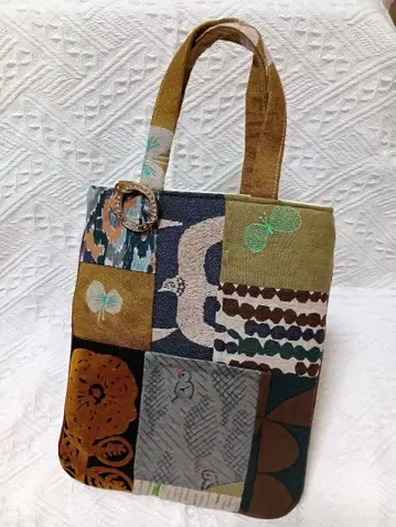 미나 페르호넨 패치워크 미니 토트백 핸드메이드