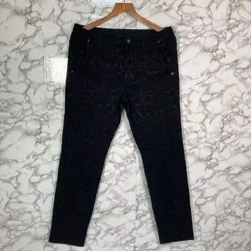 St ANDREWS (L) 전체 레이스 스키니 팬츠 골프웨어 블랙