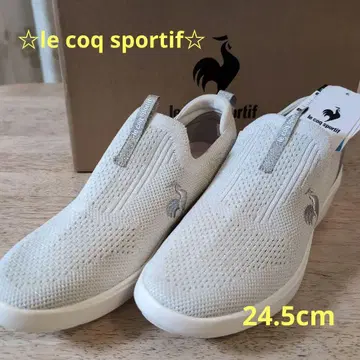 르꼬끄 스포르티브 스니커즈 24.5cm 화이트/실버