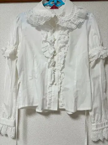 19일까지 BABY 하트하트 블라우스 화이트