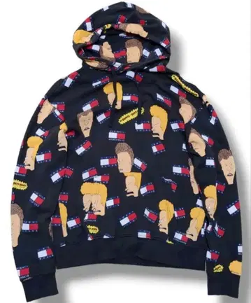 타미힐피거 비비스 앤 버드헤드 콜라보 후드티 M