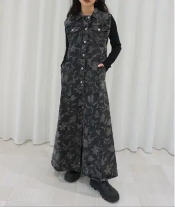 Ameri FIORE PRINT DENIM DRESS