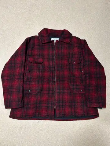 70s~80s JOHNSON 빨검 체크 자켓