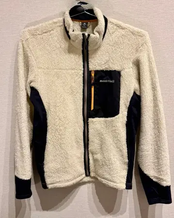 mont-bell 플리스 자켓 XL 아이보리 블랙