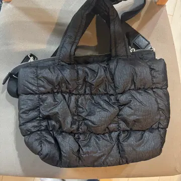 ear PAPILLONNER 이아 파피요네 복슬복슬 블록 토트백