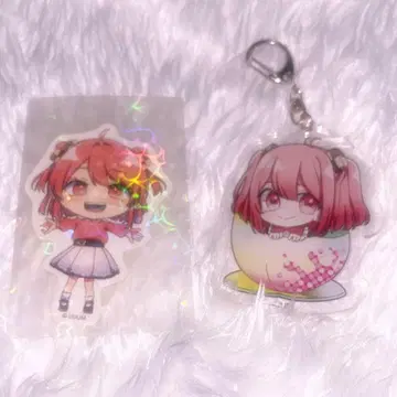 컬러풀 피치 노아 아크릴 키링 스티커