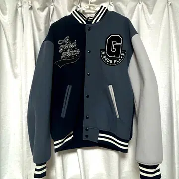 그레이 네이비 바시티 자켓 A Good Place H&M 바시티 자켓 S