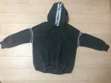 그레이 플리스 후드 부착 후드티