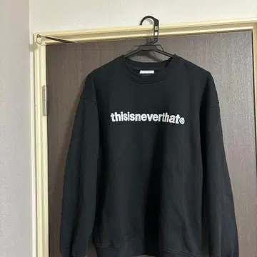 thisisneverthat 블랙 맨투맨