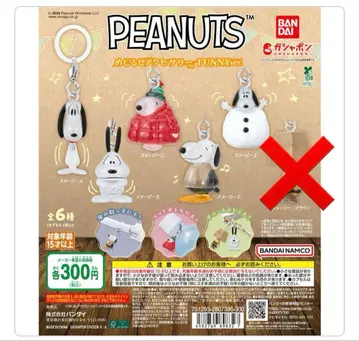 스누피 메지루시 액세서리 5종 세트 세미 컴플리트 세트