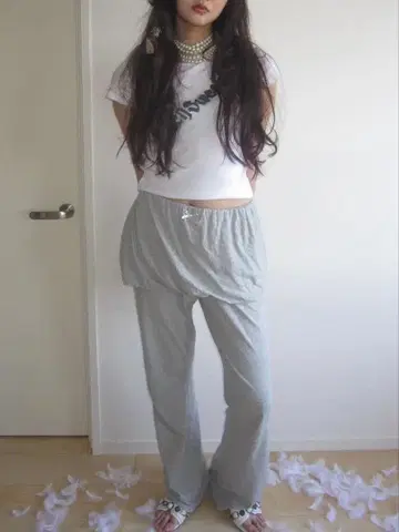 nk atelier 벌룬 스커트 팬츠 그레이