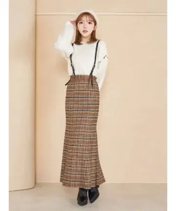 다리치 루즈 숄더 니트탑