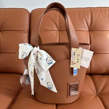 치이카와 (먼작귀) 숄더백 스카프 포함 브라운 새상품 택 포함