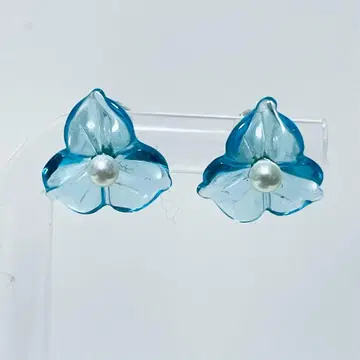 K14WG 꽃 모티브 귀걸이