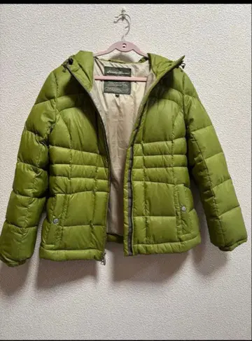 새상품급 Eddie Bauer 프리미엄 구스 다운 자켓 그린 M