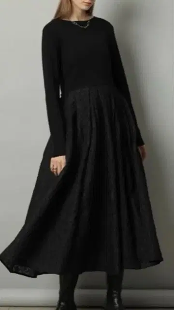 cadune 팝업 한정판 도킹 니트 원피스