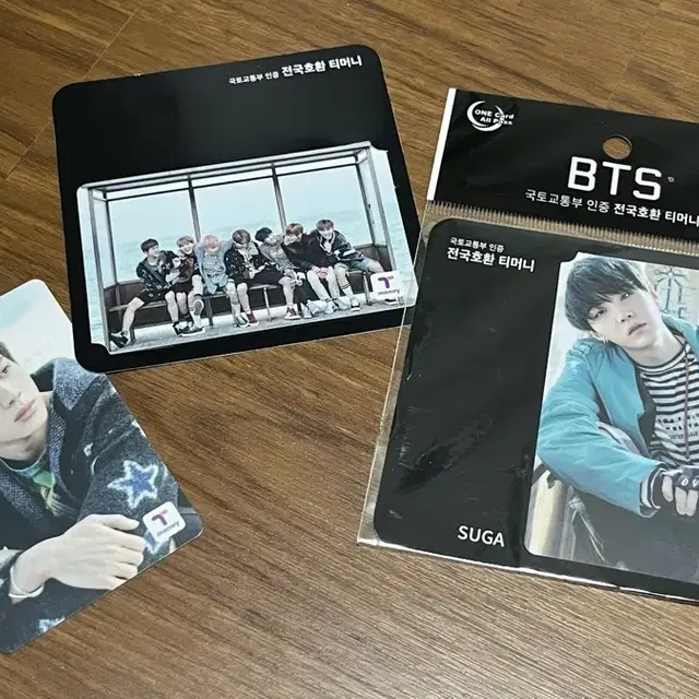 방탄소년단 BTS 티머니 카드 (진/슈가/단체)