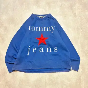 tommy jeans 타미힐피거 맨투맨 트레이닝복 y2k