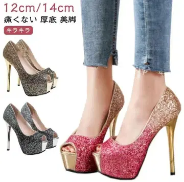 그라데이션 글리터 하이힐 Tika 디지 스토어