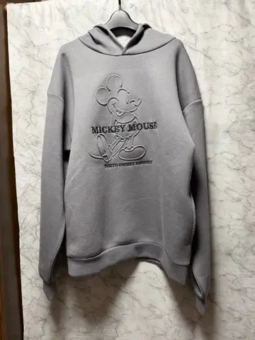 도쿄 디즈니 리조트 미키마우스 후드티 L 그레이
