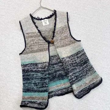 니코앤드 니트 베스트 프리 사이즈 그레이 모 100%