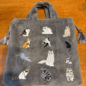 이아파피요네 고양이 자수 보아 백