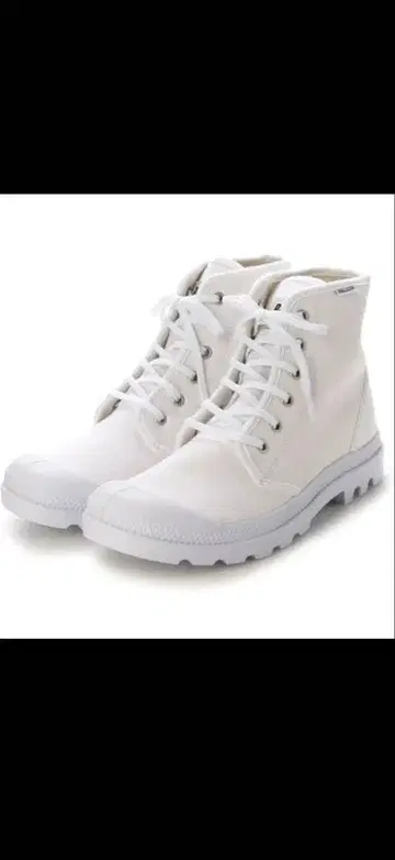 PALLADIUM 하이컷 스니커즈 화이트