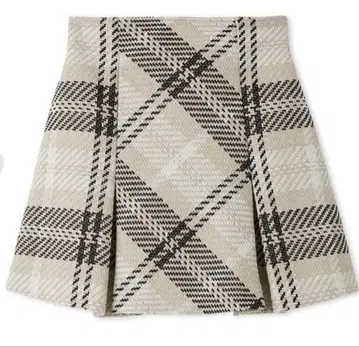 snidel 로빙 체크 미니 스커트 사이즈 2 L 아이보리