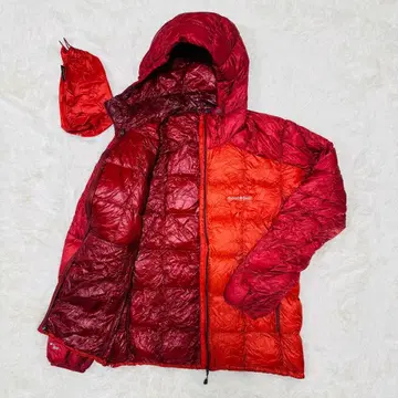 몽벨 스페리오 다운 파카 L 레드 현행 모델 완판템 레어 컬러 경량