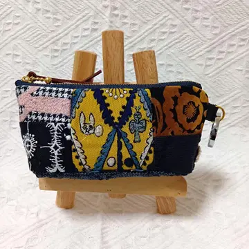 미나 페르호넨 패치워크 자수 파우치 안경 파우치