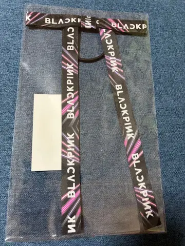 새상품 BLACKPINK 리본 머리끈 가죽 빔