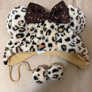 디즈니 팬캡 레오파드 무늬