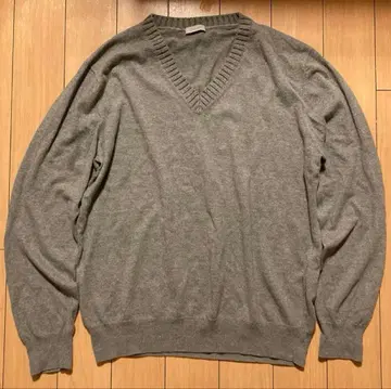 크루치아니 면 100% 라이트 그레이 니트 50 크루치아니