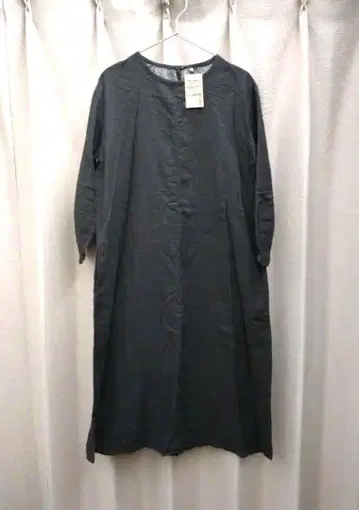 무인양품 택 포함 미사용 새상품 차콜 그레이 긴팔 원피스