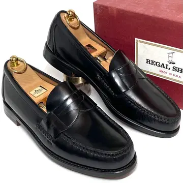 REGAL 리걸 U.S.A제 코인 로퍼 블랙 US9.5 가죽 신발