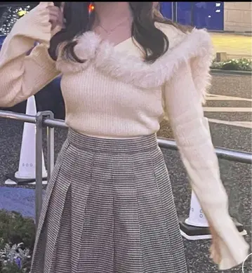 apres jour 2way 보들보들 옷깃 니트 풀오버