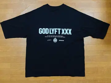LYFT x GOD SELECTION XXX 콜라보 로고 티셔츠 L