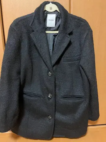 giunon 오버 샤기 자켓 코트