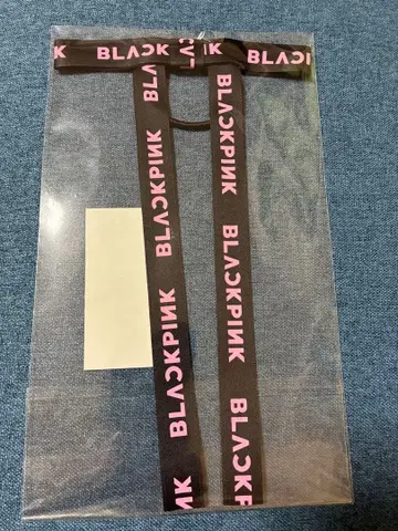 새상품 BLACKPINK 리본 머리끈 로고