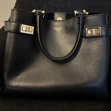 CAMELIA ROMA 블랙 핸드백