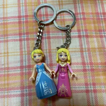 LEGO 레고 키링 프린세스 신데렐라 오로라 공주 2개 세트